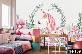 Çocuk ve bebek odası ile ilgili dekorasyon fikirleri için bizimle dilediğiniz zaman iletişime geçebilirsiniz. Unicorn Kiz Cocuk Odasi Icin Duvar Kagidi