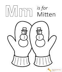 Hope you have a better idea about mittens. M Is For Mitten Coloring Page Free M Is For Mitten Coloring Page