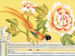 Chinoiserie Papers Chinoiserie Garden Griffin Wong Elegance In Silk Hand Painted Wallpap Chinese Wallpaper Hand Painted Wallpaper Chinoiserie Wallpaper