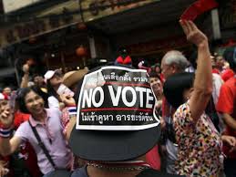 Image result for no vote thailand elections