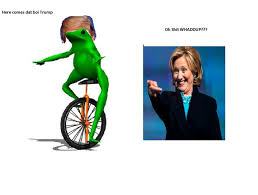Here Comes Dat Boi Trump Politics Political Memes