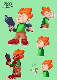 A popular headcanon within the fnf community was that pico is boyfriend's ex. Fnf Pico By Mythical Luz On Deviantart