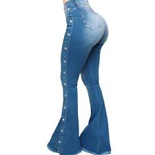 You know, like the old classic 60s and 70s jeans. Sexy Dance Women Bell Bottom High Waist Fitted Denim Jeans Bell Bottom Jeans Classic High Waisted Flared Jean Pants Walmart Com Walmart Com