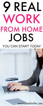 Check Out This List Of 9 Legitimate Work From Home Jobs That You Can Start Today And With No Experience Work From Home Moms Home Jobs Legitimate Work From Home
