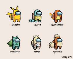Set your flair pokémon here! Pokemon X Among Us Fan Art Amongus