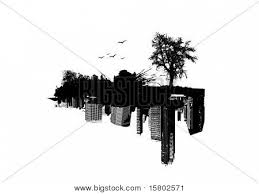 Nature, it is people using nature to accumulate wealth and nuclear countries accumulate power to destroy the nature. Nature Versus City Vector Photo Free Trial Bigstock