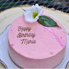 Happy Birthday Maria Video And Images Happy Birthday Maria Happy Birthday Cake Images Happy Birthday Cakes