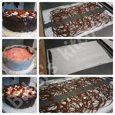 Ein mirror glaze für torten selber machen könnt. Schokoladenrand Schokoladengitter Fur Torten Tortendeko Torten Dekorieren Schokolade Tortenverzierungstipps