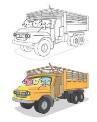 Feel free to print and color from the best 40+ log truck coloring pages at getcolorings.com. Premium Vector Cartoon Trucks Coloring Page For Kids