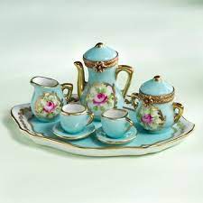 Pin By Ats On Baby It S Blue Mini Tea Set Miniature Tea Set Tea Set