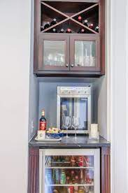 Custom Built Wine Bar In Place Of A Small Closet In This Kitchen Remodel Wine Bar Comes With A Mini Fridge A Wine D Bars For Home Home Bar Designs Mini Bar