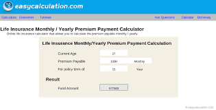 Excel Insurance Premium Payment Calculator Spreadsheet