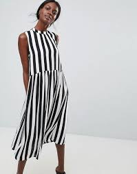 Black White Striped Dress Long Sleeve Floral Midi Dress Long Sleeve Midi Dress Stripes Fashion