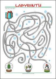 Kinderrätsel weihnachten ab 6 : Labyrinth Kleine Schule