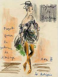 Cyrano De Bergerac Croquis Original D Yves Saint Laurent Document Musee Yves Saint Laurent Yves Saint Laurent Saint Laurent Sketchbook Journaling