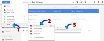 Google Forms Panduan Pengurusan Data