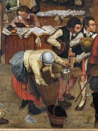 Pieter Brueghel Le Jeune 1564 1637 38 Le Paiement De La Dime The Payment Of The Tithe 1615 Huile Sur Pa 19th Century Paintings Painting Drawing Painting