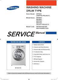 Samsung has a nationwide network of authorized service partners which perform samsung washer repairs. Samsung Wf0804y8e Wf0104w8n1 Washing Machine Service Manual Washing Machine Service Machine Service Washing Machine