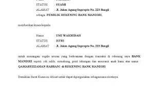 Maybe you would like to learn more about one of these? Contoh Surat Kuasa Cetak Rekening Koran Bank Btn