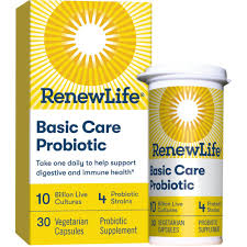Renew Life Basic Care Probiotic 10 Billion 30 Vegetable Capsules Best Probiotic Probiotic Brands Health