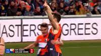 Toby greene strike on caleb daniel. Toby Greene Celebrations Gif By Afl Find Share On Giphy