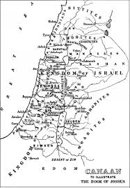 Large Map Of Canaan At The Time Of Joshua Bible Mapping Map Biblical Encouragement