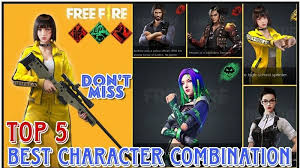 Besides new battle mechanisms, we will be making big changes to our classic battle royale, clash squad, and free fire's signature character system in 2021. 5 Best Character Combinations In Free Fire With Dj Alok