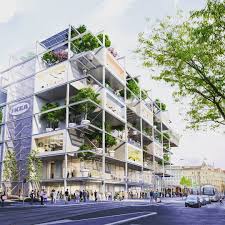 Ikea Is Planning Its Most Sustainable Store In The World In The Heart Of Vienna Located On Mariahilferstr Grid Architecture Architecture Building Architecture
