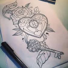 In classic tattoo design, the heart locket tattoo is extremely popular. Heart Locket Tattoo Design By Me Locket Tattoos Heart Locket Tattoo Key Tattoo Designs