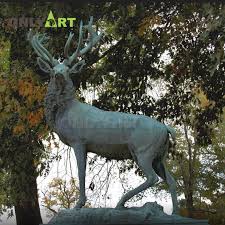 Free laser cut christmas decorations. Customized Large Outdoor Reindeer Christmas Decorations Statue Oad 25 Onlyart Sculpture Co Ltd