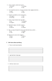 Contoh Soal Soal Bahasa Sunda Kelas 5