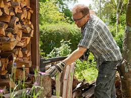 Sobald der baum zu einem baumstumpf gefällt wurde, müssen sie den baumstumpf zu boden schleifen. Baum Fallen Und Holz Spalten Ratgeber Bauhaus