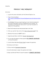 For the past few days we've been studying trends on the periodic table. Periodic Table Webquest Worksheet Answers Nidecmege