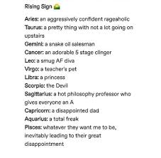 When a cancer is interested in someone, they want to give their mind, heart, soul, and body. Rising Signs Astrologymemes