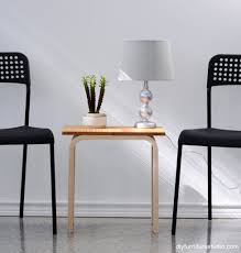 Easy Ikea Hack Diy Side Table Made With Frosta Stool And Aptitlig Chopping Board Ikea Side Table Diy Side Table Ikea Hack