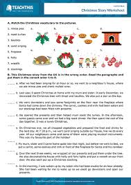Christmas In 2020 Christmas Worksheets Christmas Reading Christmas Writing