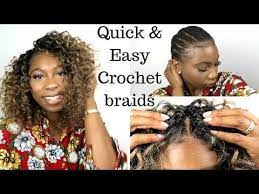 How To Do Quick Amp Easy Crochet Braids Invisible Part Method Youtube Crochet Braids Crochet Braid Pattern Easy Crochet