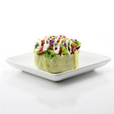 Cobb Salad In A Parmesan Cheese Bowl Dudefoods Com