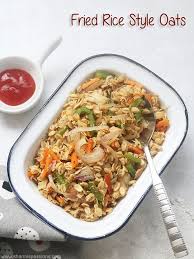 Fried Rice Style Oats Recipe Fried Oats Breakfast Recipe Recipe Oat Recipes Healthy Breakfast Recipes Indian Oats Recipes Indian