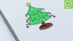 3 gambar mewarnai pohon natal dan santa claus w8lu. Cara Menggambar Pohon Natal Dengan Gambar Wikihow