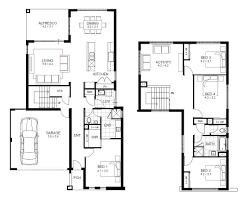The main living area is all open so you can see from the. Simple Two Storey House Floor Plan House Storey