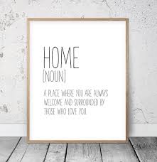 Home Definition Sign Home Decor Wall Art Home Quotes Etsy Funny Definition Printable Wall Art Etsy Printable Print
