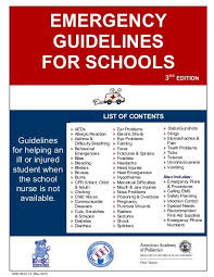 Emergency Guidelines For Schools American Academy Of