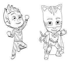 Here are a few coloring pages of cats which are sure to keep your kid engrossed for hours in an activity which both of you will the picture is big and interesting to color. Pajama Hero Connor Is Catboy From Pj Masks Coloring Pages Pj Masks Coloring Pages Free Printable Coloring Pages Online