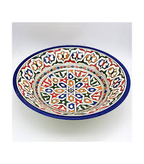 No, you must hand wash all ceramic dishes by hand when using enamel ceramic paints. Large Ceramic Plate Or Fruit Bowl Hand Painted Fesi Series Online