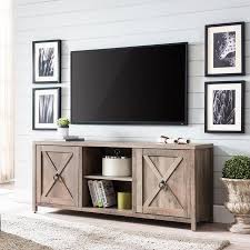Evelyn Zoe Modern Farmhouse Wood Tv Stand For Tvs Up To 65 Walmart Com In 2021 Mounted Tv Ideas Living Rooms Living Room Tv Stand Tv Decor