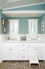 Here the green hue has been strategically used on the wall, to highlight the splendor. 33 Modern Coastal Bathrooms With Classic Style