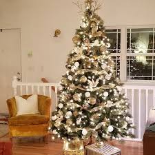 Isenhour Green Artificial Christmas Tree With Clear White Lights Elegant Christmas Trees Christmas Tree Decorating Themes Gold Christmas Decorations