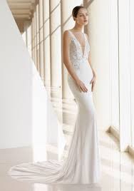 Beading on a wedding dress is for the feminine bride looking to make a statement and who wants a glamourous wedding day look. Rosa Clara Soft Kamille Beaded Mermaid Wedding Dress With Low Back Hk Dbr Weddings
