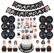 ↪ check out our birthday images for friend best friend you can send to celebrate a joyous occasion. Amazon Com Vercico Friends Tv Show Party Decoration Set Of 68 Happy Birthday Banner Latex Balloons Cake Cupcake Toppers Tattoo Stickers Decoration Backdrop Party Supplies For Friends Fan Toys Games